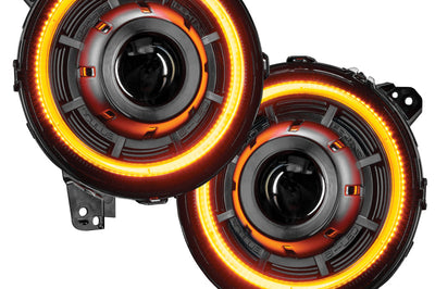 ORACLE Lighting Oracle Jeep JL/Gladiator JT Oculus Switchback Bi-LED Projector Headlights - Amber/White - Lights