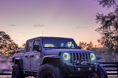 ORACLE Lighting Oracle Jeep JL/Gladiator JT Oculus Switchback Bi-LED Projector Headlights - Amber/White - Lights