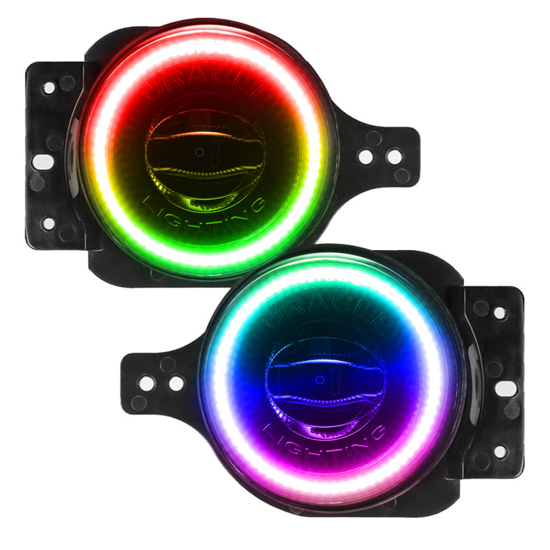 ORACLE Lighting Oracle Jeep Wrangler JL/JT Sport High Performance W LED Fog Lights - ColorSHIFT w/o Controller