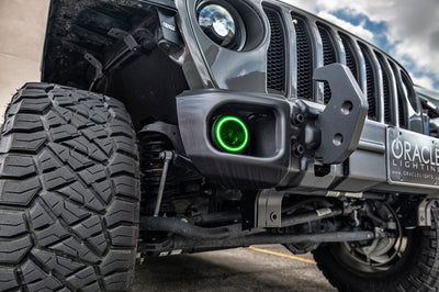 ORACLE Lighting Oracle Jeep Wrangler JL/JT Sport High Performance W LED Fog Lights - ColorSHIFT w/o Controller