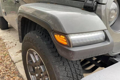 ORACLE Lighting Oracle Jeep Wrangler JL Smoked Lens LED Front Sidemarkers - Lights