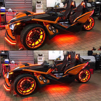 ORACLE Lighting Oracle LED Illuminated Wheel Rings - ColorSHIFT - 15in. - No Remote - Lights