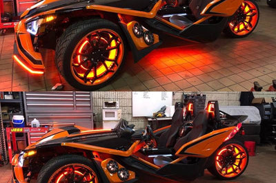 ORACLE Lighting Oracle LED Illuminated Wheel Rings - ColorSHIFT - 15in. - No Remote - Lights