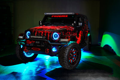 ORACLE Lighting Oracle LED Illuminated Wheel Rings - ColorSHIFT - 15in. - No Remote - Lights