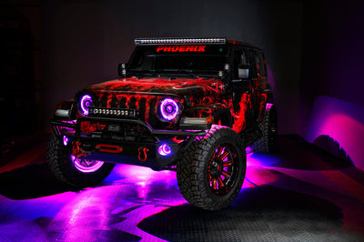 ORACLE Lighting Oracle LED Illuminated Wheel Rings - ColorSHIFT - 15in. - No Remote - Lights