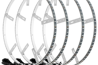 ORACLE Lighting Oracle LED Illuminated Wheel Rings - Double - White - Lights