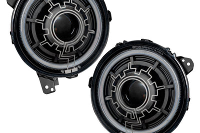 ORACLE Lighting Oracle 18-22 Jeep Wrangler JL / 20-22 Gladiator JT Oculus Bi-LED Projector Headlights - Lights