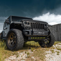 ORACLE Lighting 2019+ Jeep Wrangler JL / Gladiator JT Skid Plate w/ Integrated LED Emitters - Clear - Body Armor &