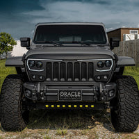 ORACLE Lighting 2019+ Jeep Wrangler JL / Gladiator JT Skid Plate w/ Integrated LED Emitters - Clear - Body Armor &