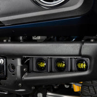 ORACLE Lighting 21-22 Ford Bronco Triple LED Fog Light Kit for Steel Bumper - Yellow - Lights