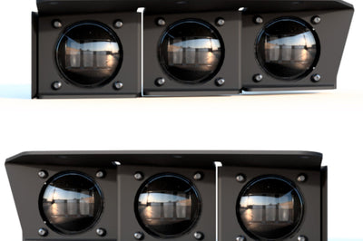 ORACLE Lighting 21-22 Ford Bronco Triple LED Fog Light Kit for Steel Bumper - Yellow - Lights