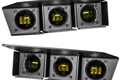 ORACLE Lighting 21-22 Ford Bronco Triple LED Fog Light Kit for Steel Bumper - Yellow - Lights