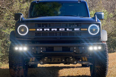 ORACLE Lighting 21-22 Ford Bronco Triple LED Fog Light Kit for Steel Bumper - White - Lights