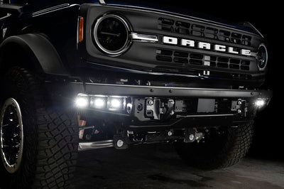 ORACLE Lighting 21-22 Ford Bronco Triple LED Fog Light Kit for Steel Bumper - White - Lights