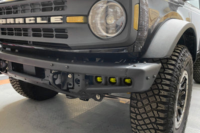 ORACLE Lighting 21-22 Ford Bronco Triple LED Fog Light Kit for Steel Bumper - Yellow - Lights