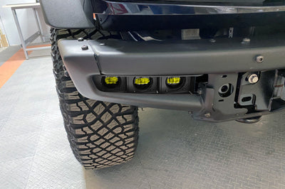 ORACLE Lighting 21-22 Ford Bronco Triple LED Fog Light Kit for Steel Bumper - Yellow - Lights