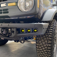 ORACLE Lighting 21-22 Ford Bronco Triple LED Fog Light Kit for Steel Bumper - Yellow - Lights