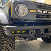 ORACLE Lighting 21-22 Ford Bronco Triple LED Fog Light Kit for Steel Bumper - Yellow - Lights
