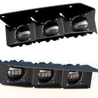 ORACLE Lighting 21-22 Ford Bronco Triple LED Fog Light Kit for Steel Bumper - Yellow - Lights