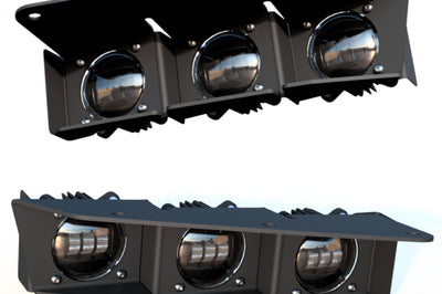 ORACLE Lighting 21-22 Ford Bronco Triple LED Fog Light Kit for Steel Bumper - Yellow - Lights