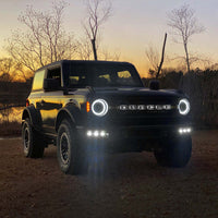 ORACLE Lighting 21-22 Ford Bronco Triple LED Fog Light Kit for Steel Bumper - White - Lights