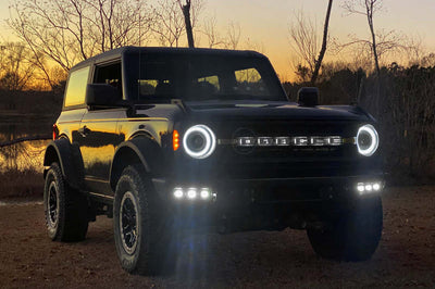 ORACLE Lighting 21-22 Ford Bronco Triple LED Fog Light Kit for Steel Bumper - White - Lights
