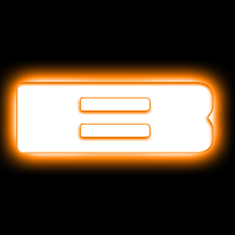 ORACLE Lighting Universal Illuminated LED Letter Badges - Matte White Surface Finish - B - Lights