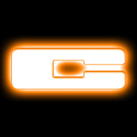 ORACLE Lighting Universal Illuminated LED Letter Badges - Matte White Surface Finish - C - Lights