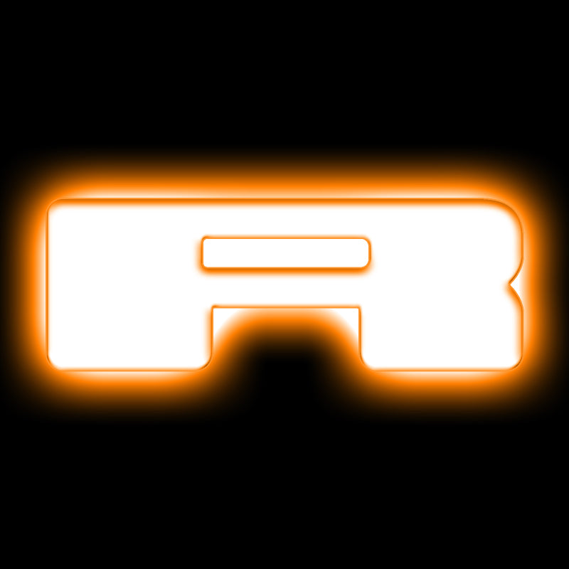 ORACLE Lighting Universal Illuminated LED Letter Badges - Matte White Surface Finish - R - Lights