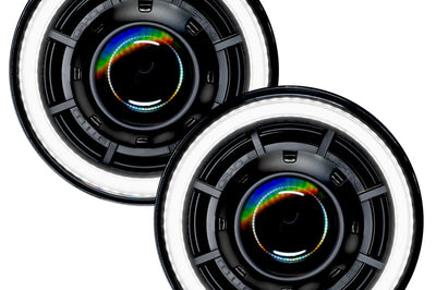 ORACLE Lighting Oracle Oculus 7in Bi-LED Projector Headlights for Jeep Wrangler JK - 6000K - Lights