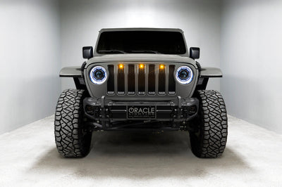 ORACLE Lighting Oracle Oculus Bi-LED Projector Headlights for Jeep JL/Gladiator JT - ColorSHIFT 2 - Lights