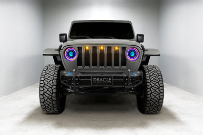 ORACLE Lighting Oracle Oculus Bi-LED Projector Headlights for Jeep JL/Gladiator JT - ColorSHIFT 2 - Lights