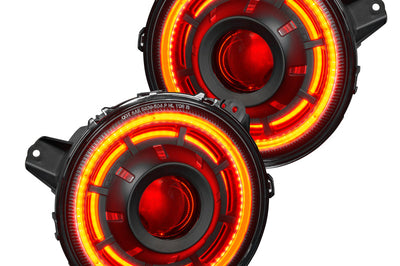 ORACLE Lighting Oracle Oculus Bi-LED Projector Headlights for Jeep JL/Gladiator JT - ColorSHIFT 2 - Lights