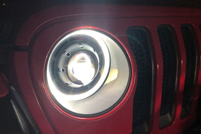 ORACLE Lighting Oracle Oculus Bi-LED Projector Headlights for Jeep JL/Gladiator JT - Matte Black - 5500K - Lights