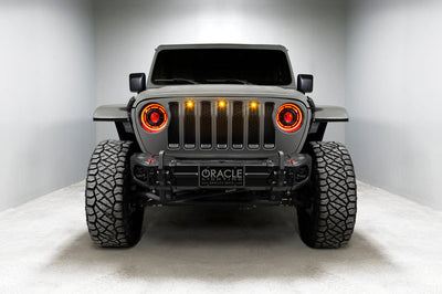 ORACLE Lighting Oracle Oculus Bi-LED Projector Headlights for Jeep JL/Gladiator JT - ColorSHIFT 2 - Lights