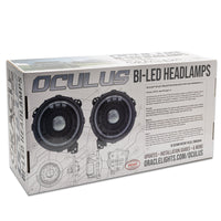 ORACLE Lighting Oracle Oculus Bi-LED Projector Headlights for Jeep JL/Gladiator JT - Matte Black - 5500K - Lights