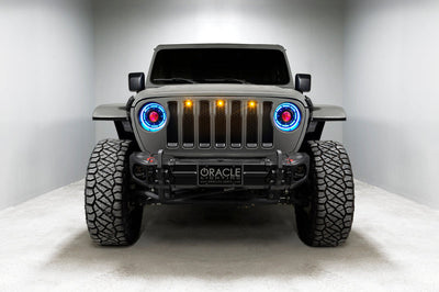 ORACLE Lighting Oracle Oculus Bi-LED Projector Headlights for Jeep JL/Gladiator JT - ColorSHIFT 2 - Lights