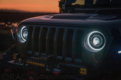 ORACLE Lighting Oracle Oculus Bi-LED Projector Headlights for Jeep JL/Gladiator JT - Matte Black - 5500K - Lights