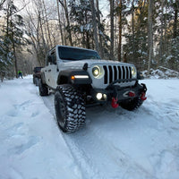 ORACLE Lighting Oracle Oculus Bi-LED Projector Headlights for Jeep JL/Gladiator JT - Matte Black - 5500K - Lights