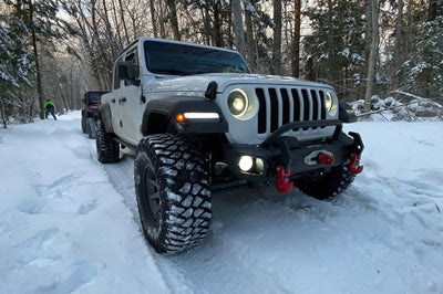 ORACLE Lighting Oracle Oculus Bi-LED Projector Headlights for Jeep JL/Gladiator JT - Matte Black - 5500K - Lights