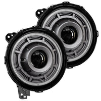 ORACLE Lighting Oracle Oculus Bi-LED Projector Headlights for Jeep JL/Gladiator JT - Graphite Metallic - 5500K - Lights