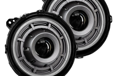 ORACLE Lighting Oracle Oculus Bi-LED Projector Headlights for Jeep JL/Gladiator JT - Graphite Metallic - 5500K - Lights