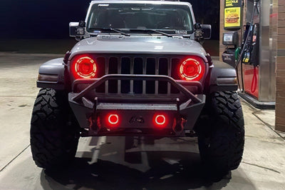 ORACLE Lighting Oracle Oculus Bi-LED Projector Headlights for Jeep JL/Gladiator JT - ColorSHIFT 2 - Lights