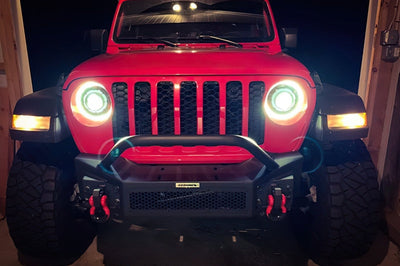 ORACLE Lighting Oracle Oculus Bi-LED Projector Headlights for Jeep JL/Gladiator JT - Matte Black - 5500K - Lights