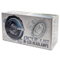 ORACLE Lighting Oracle Oculus Bi-LED Projector Headlights for Jeep JL/Gladiator JT - Satin Silver - 5500K - Lights