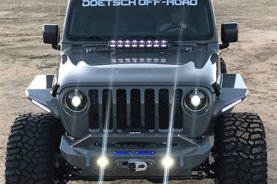 ORACLE Lighting Oracle Oculus Bi-LED Projector Headlights for Jeep JL/Gladiator JT - Matte Black - 5500K - Lights