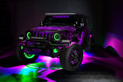 ORACLE Lighting Oracle Oculus Bi-LED Projector Headlights for Jeep JL/Gladiator JT - ColorSHIFT 2 - Lights