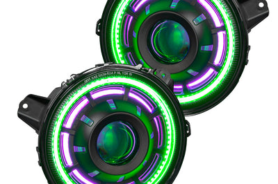 ORACLE Lighting Oracle Oculus Bi-LED Projector Headlights for Jeep JL/Gladiator JT - ColorSHIFT w/ Simple Controller