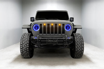 ORACLE Lighting Oracle Oculus Bi-LED Projector Headlights for Jeep JL/Gladiator JT - ColorSHIFT 2 - Lights