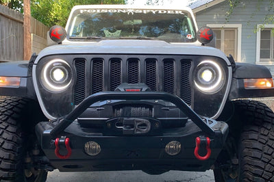 ORACLE Lighting Oracle Oculus Bi-LED Projector Headlights for Jeep JL/Gladiator JT - Matte Black - 5500K - Lights